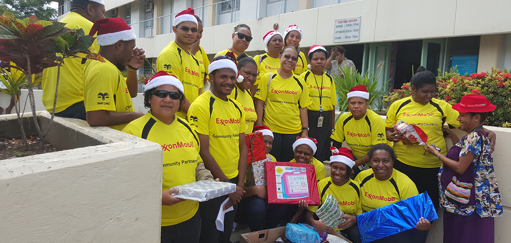 ExxonMobil Staff put smiles on sick children's faces